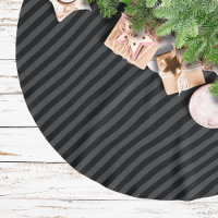 Simple Black & Smoky Black Narrow Diagonal Stripes