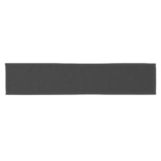 Simple Black Solid Colour Short Table Runner