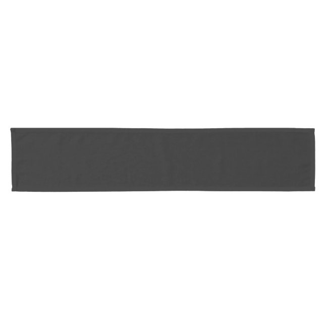 Simple Black Solid Colour Short Table Runner (Horizontal)