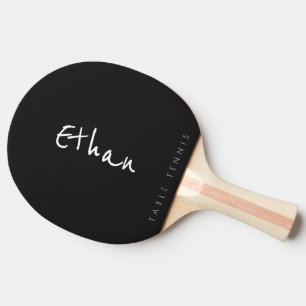simple black table_tennis signature ping pong paddle