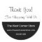 Simple Black White Business Customer Thank You