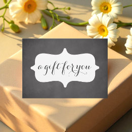 Simple Black White Business Gift Certificate