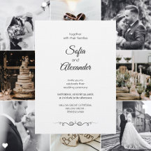 Simple Black & White Elegant Minimalist Wedding