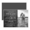 Simple black white elegant modern photo wedding