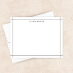 Simple Black White Geometric Modern Professional Card<br><div class="desc">This design features an architectural inspired, simple border, with space for a name/text on the bottom. Click the customize button if you would like to adjust the design elements and/or further modify the text! Variations of this design, additional colours, as well as coordinating products are available in our shop, zazzle.com/store/doodlelulu....</div>