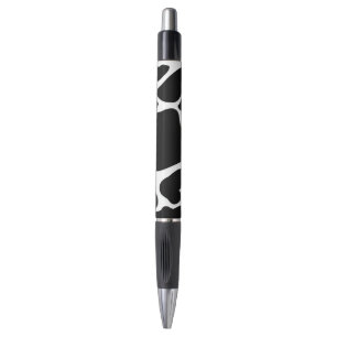 Simple Black & white Large cow spots Animal print Pen