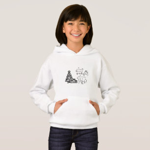Simple Black White Merry Christmas Trees Quote Ho