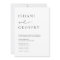 Simple Black & White Modern Minimalist Wedding