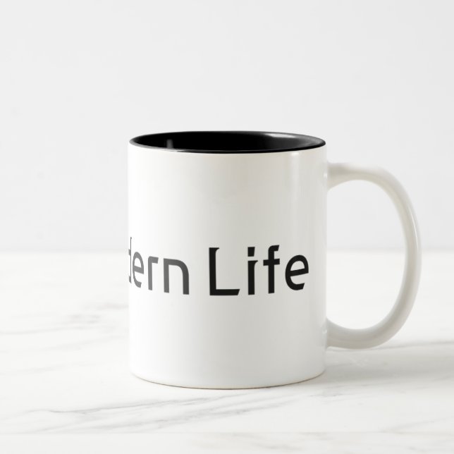 Simple Black & White Mug - Your Modern Life (Right)