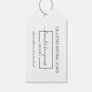 Simple Black White Soap Packaging Product Label