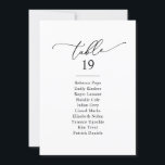 Simple Black & White Wedding Seating Chart Cards<br><div class="desc">Designed to coordinate with our Romantic Script wedding collection, this customizable Seating Chart Card, features a sweeping calligraphy script text paired with a classy serif & modern sans font in black and with a dewy blush back. The text and background can be changed to any colour to match your theme....</div>