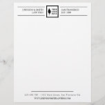Simple Black White Your Logo Letterhead<br><div class="desc">Simple and elegant letterhead for your business to which you can add your own logo. A minimalist plain letterhead in black and white. Add your contact info and website along with the name of the business and year established.</div>