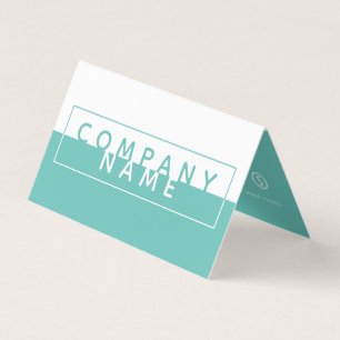 Simple Block Color, Double Loyalty Business Card