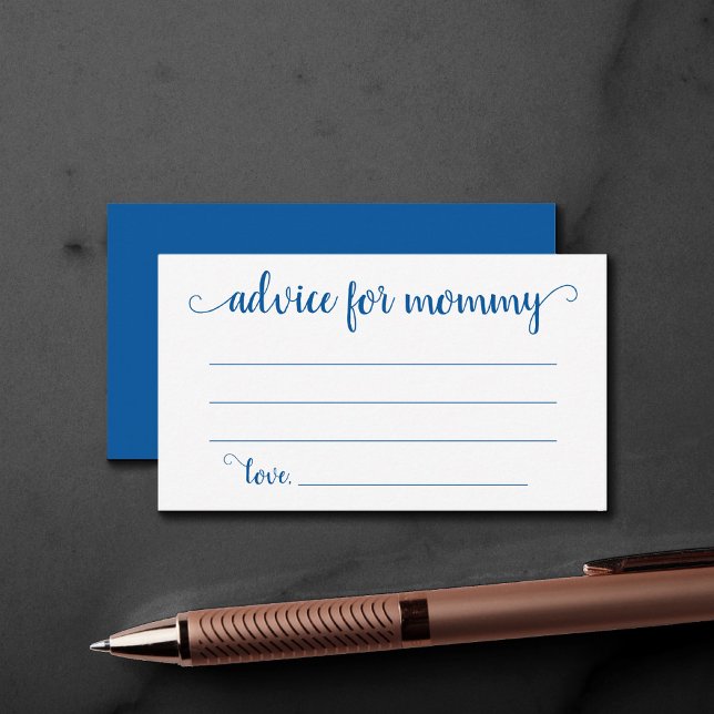 Simple Blue Advice | Cerulean Keepsake Card (Creator Uploaded)