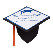 Simple Blue And White Personalized