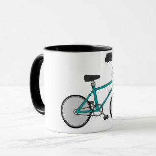 Simple Blue Bicycle Retro Bike Mug