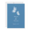Simple Blue Butterflies Wedding Announcement