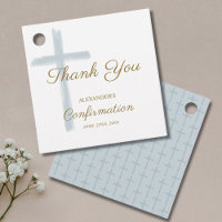 Simple Blue Cross Confirmation Thank You