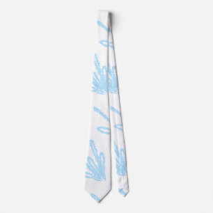 Simple blue floral glitter sparkle texture add pho tie