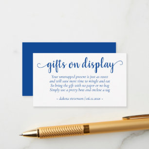 Simple Blue Gifts on Display Cerulean Any Event Enclosure Card