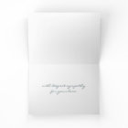 Simple Blue Green Leafy Sprig Sympathy
