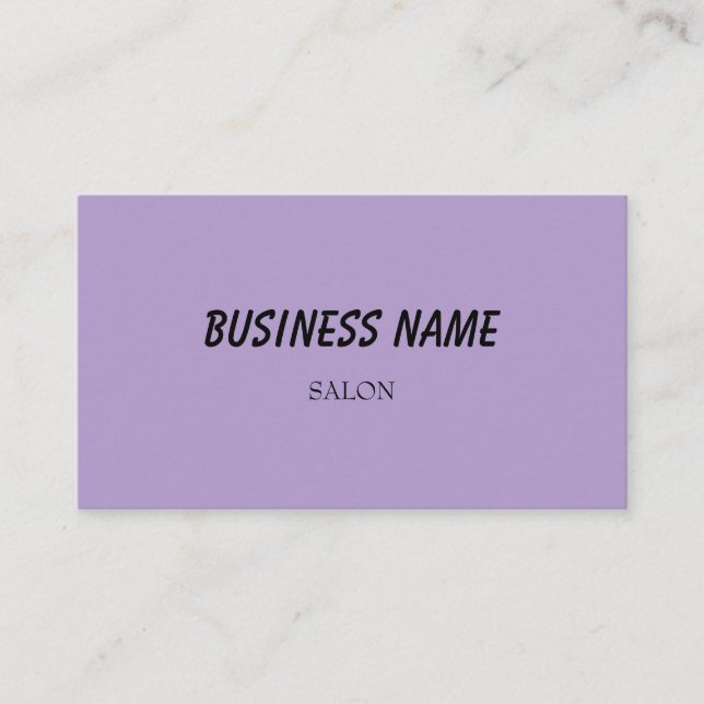 simple blue green watercolor script modern busines business card (Front)