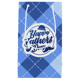 Simple Blue Happy Father's Day   Gift Bag