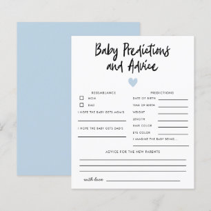 Simple Blue Heart Baby Predictions & Advice