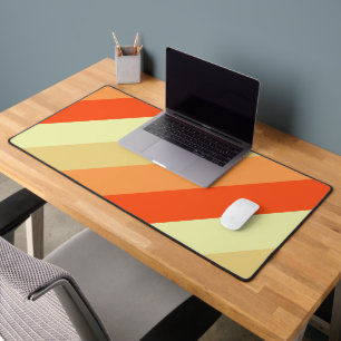 Simple Blue Lines Desk Pad for Workspace