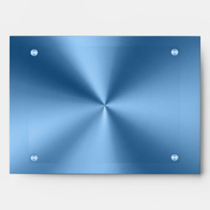 Simple Blue metallic modern Envelope
