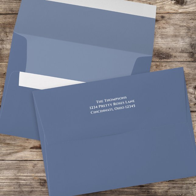 Simple Blue Minimalist Navy Blue Basic  Envelope (Creator Uploaded)