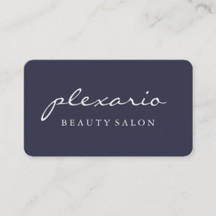 Simple BLUE Modern Beauty Salon Business Card