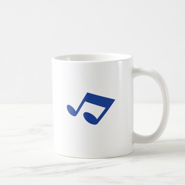 Simple blue note coffee mug (Right)