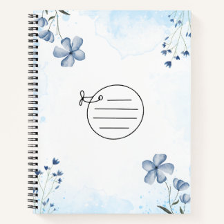 Simple Blue Notebook