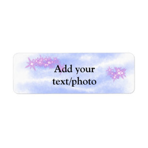 Simple blue pink watercolor add your text name th