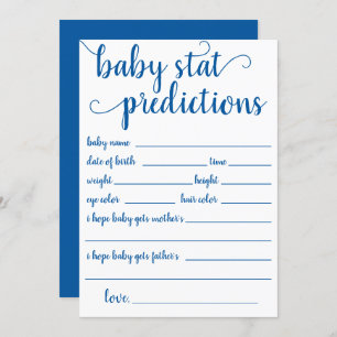 Simple Blue Prediction   Cerulean Keepsake Card
