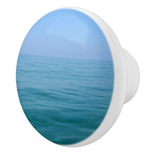 Simple Blue Sea and Sky Dresser Knob