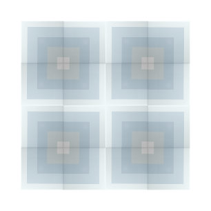 Simple Blue Shades Quarter Square Shape Design Tile