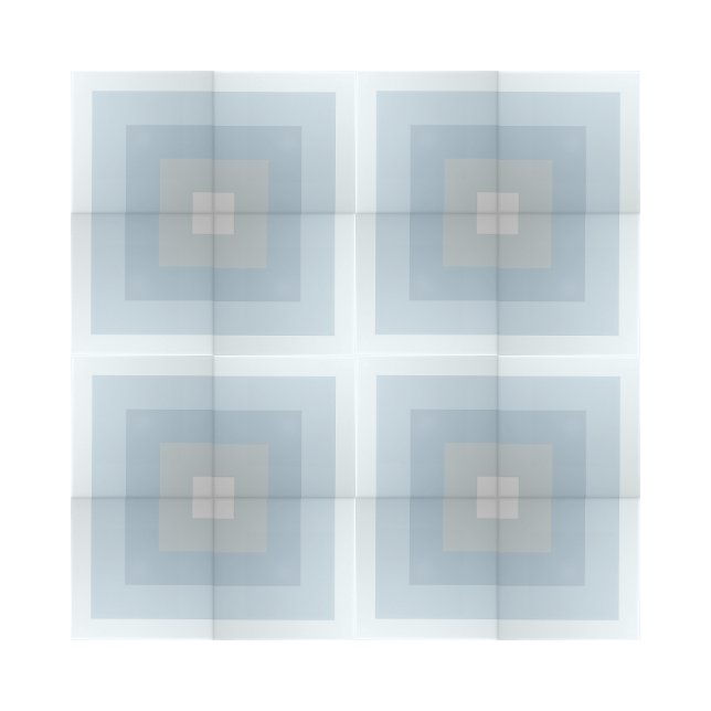 Simple Blue Shades Quarter Square Shape Design Tile (shades of blue geometric pattern ceramic tiles)