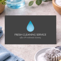 Simple Blue Water Drop Cleaning, Pressure Washing