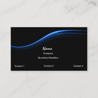 Simple Blue wave Business Card