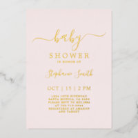 Simple Blush Pink Baby Shower real