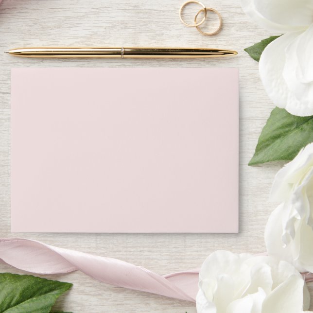 Simple Blush Pink Wedding Bridal Shower Envelope (Wedding)