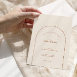 Simple Boho Arch Ivory Wedding Save The Date<br><div class="desc">This Simple Boho Arch Ivory Wedding Save the Date design features a sophisticated muted palette of neutral ivory paired with gorgeous mix and match options of rust terracotta, sage green, and plum. The understated elegance of simple typography and gentle arches creates a soothing and polished aesthetic with classic minimalist styling....</div>