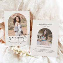 Simple Boho Arch Photo Graduation