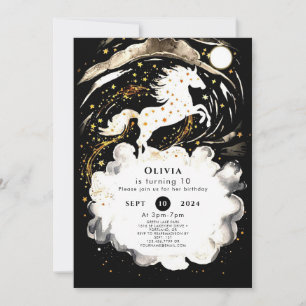 Simple Boho Horse Birthday Invitation