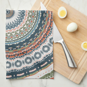 Simple Boho Mandala Design  Kitchen Towel
