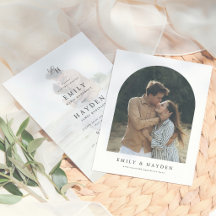 Simple Boho Minimalist Arch Photo Budget Wedding