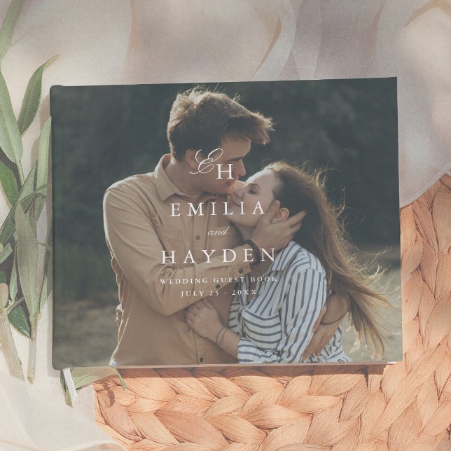 Simple Boho Minimalist Photo Wedding Guest Book (Creator Uploaded)