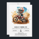 Simple Boho Motorcycle Birthday Invitation<br><div class="desc">Get ready for a Simple Boho Motorcycle Birthday bash! Our invitation features a blend of rustic bohemian charm and motorcycle excitement, with minimalist designs and earthy tones. Fully customizable and available for instant download, it's the perfect way to invite your guests to join in the laid-back fun. Let everyone know...</div>